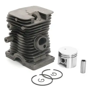 Sort 38mm Cylinderstempel & Ringmotor Kit Til Stihl 018 MS180 MS 180 Motorsavdele