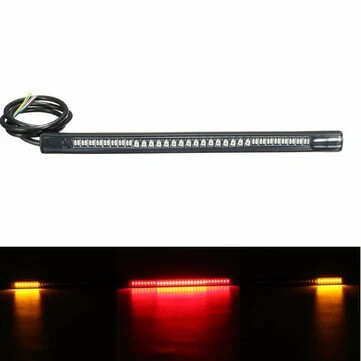 Universelt motorcykel baglygte bremse stop blinklyssignal 48 LED SMD-lysstrimmel