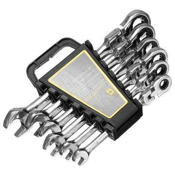 8/10/12/13/14/17mm 6stk Ratchet Nøgle Kombinationsnøgle Hardware Indre Hexagon Bilreparationsværktøjer