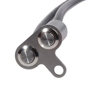 BOSMAA MK66L 12V Motorcykel Dobbeltknappen ON OFF Knap Lys Aluminiumslegering Vandtæt Styret Montering