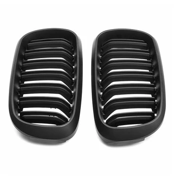 Forside Bumper Mat Sort Dual Slat Grille Til BMW F15 F16 X5 X6 2014-2017