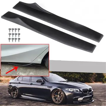 2 stk 88cm Universal Side Skirt Forlængere Rocker Splitters Winglet Wings Canard Diffuser