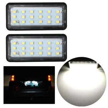 2x Fejlfri LED SMD Nummerpladelys til Toyota Land Cruiser, Lexus GX LX470