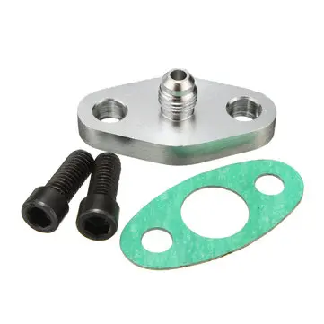Turbo olieforbindelsesledning pakningsadapter til T3 T4 T04E T04B 4AN flange