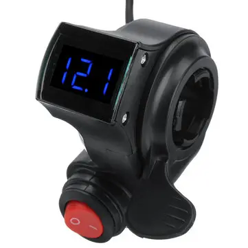 36V/48V/60V/72V Tommel Gas Med LCD Digital Batteri Spændingsvisning Til Ebike Scooter