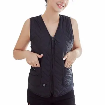 Unisex USB Elektrisk Opvarmet Veste Tøj Intelligent Vinter Varmepude