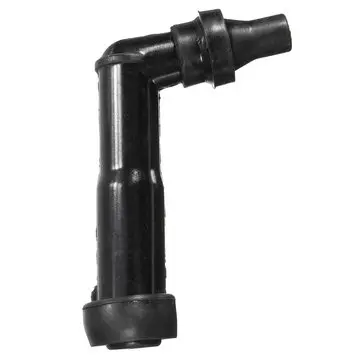 10 12 mm Motorcykel Tændstikdæksel Modstandsdæksel (Sort) 102º XD05F-R (8768)