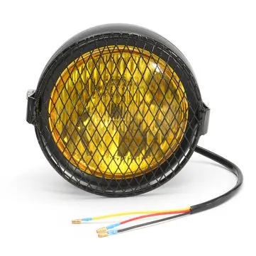 Motorcykelgrill Retro Vintage Beslag Maske Montage Forlygte Café Racer Bobber