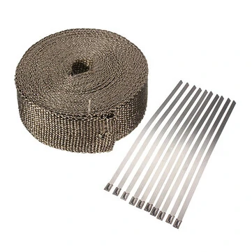 5m Udstødningshovedindpakningsisolator Turborør Høj Varmetape Guld