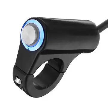 22mm 7/8 tommer styret LED forlygtekontakt Selvlåsende tågelys Motorcykel Scooter