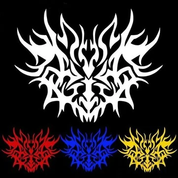 Motorcykel Bil Klistermærke Blomst 4x10cm Mode Reflekterende Decals 5 Farver