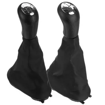 5 Trins Gear Skifteknap med Gearstangsdæksel Blank Sølv til Renault Megane Clio Kangoo Scenic