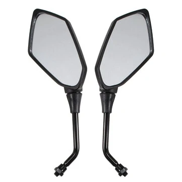 10 mm Universal Diamond Motorcykel Sort Bagudspejl