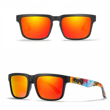 KDEAM Fashion Square Polariserede Solbriller Farverige Linser UV400 Sports Solbriller til Udendørs Rejser Kørsel Fiskeri