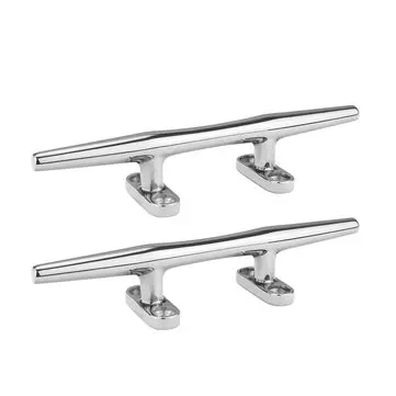 BEDSTE METAL 1ST 6 tommer Marin Grade Tung Duty Hollow Open Base Bollard Båd Dock Deck Liner Fastgørelse