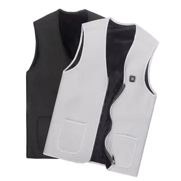 45/55/65°C USB Unisex Elektrisk Opvarmet Varm Vest Varme Arbejdstøj Udendørs Ski Jakke