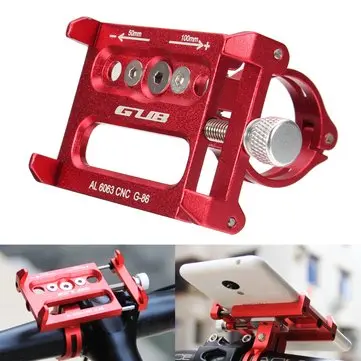 Aluminium Cykel Motorcykel Telefon GPS Holder Styret Clip Stand Mount Brackets Universal