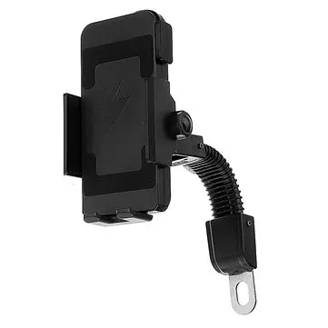 10W QI Motorcykel Trådløs Oplader Opladning Telefonholder Mount Mirror Styret