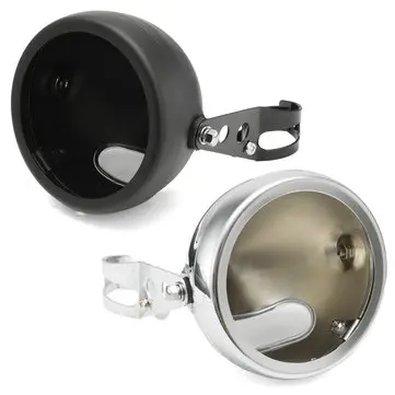 5,75 tommer Motorcykel Rundt Forlygte Lampehus+Klemme til Harley