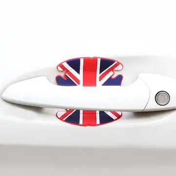 4 stk Silikone Bil side Dørhåndtagsbeskyttelse Klistermærker Mønster til at forhindre ridser