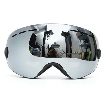 Snowboard Ski Goggles To Lag Linse UV-beskyttelse Anti-dug Motorcykel Kørsel Grå