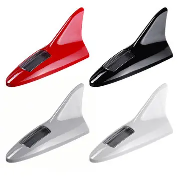 {"universal"} 8 LED 11 tilstande Solenergi Bil Tag Antenne Lampe Med Blinkende Advarselslys 12V Rød/Sort/Sølv/Hvid