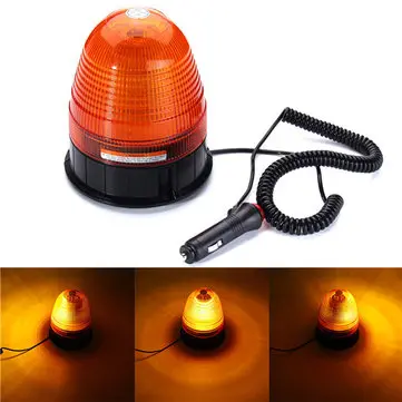 LED DC12-24V 12W 45-50LM/LED 3Tilstande IP65 PC ABS Advarselslys SG-SR12C