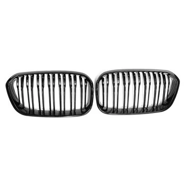 Gloss sort front kidney-grill til BMW F20 F21 1-serie 15-17