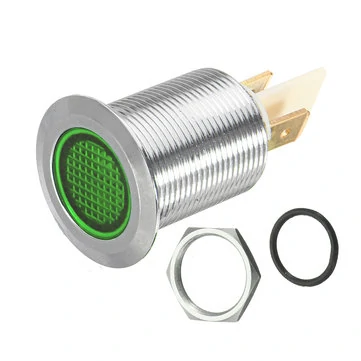 12V 19mm Metal LED Instrumentbræt Advarselsindikator Lampe