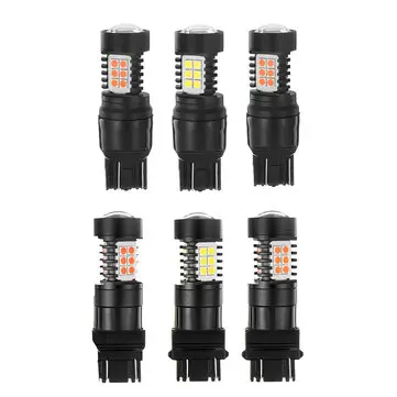T20 LED-pære 7443/3157 SMD3030 Hvid/Gul/Rød Motorcykel Bil Lys