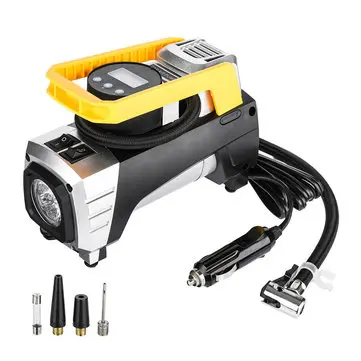 12V Kraftig Digital LED Volumen Luftkompressor Bil Motorcykel Dækoppustningspumpe 73PSI