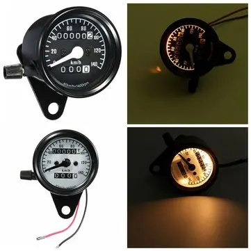 Universal RPM Motorcykel Kilometertæller Speedometer Gauge