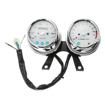 Universal motorcykel hastighedsmåler odometer odometer kits KM / T MPH Cafe Racer Bobber