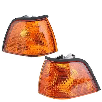 Par side markeringslyscover i amber til BMW E36 3-Serien Coupe/Convertible 4D