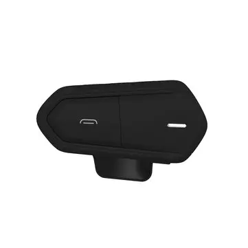 QTBE6 1000M Motorcykelhjelm Intercom Trådløs med Bluetooth-funktion FM-headset Walkie-talkie Sort