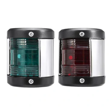 Par 12V LED Navigations Side Signallys Til Marinebåd Rød+Grøn