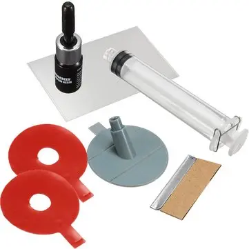 Bil vindue vindskærm glasreparationsværktøj til skade spræk stjerne bullseye