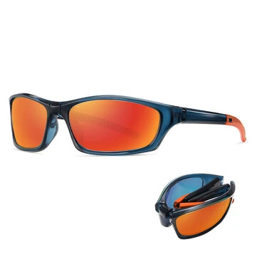 Mote Sport Sammenleggbare Solbriller UV400 TR Bærbare Vindbeskyttende Sykling Polaroid Solbriller for Utendørsreiser