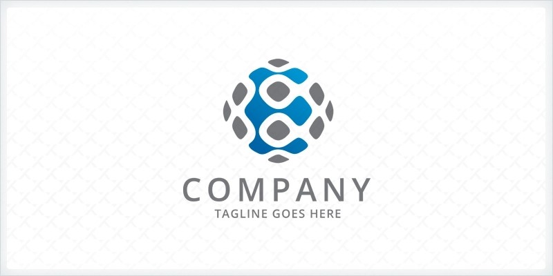 Letter E Pixel - Logo Template