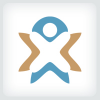 Letter X - People Fitness Logo Template