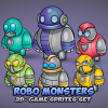 Robo Monsters Game Sprites Set