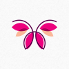 Simple Butterfly Logo Template