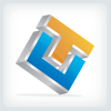 Letters CT or TC Logo