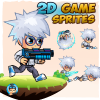 Scientist 2D Game Character Sprites
