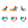 Cat Logo Set