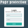 Page Protection With Login Without SQL