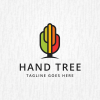 Hand Tree Logo Template