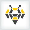 Abstract Bee Logo Template