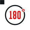 180 Degrees Logo Template