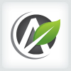 Letter A Leaf Logo